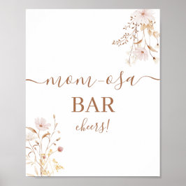 Wildblume Mimosa Bar sign Poster