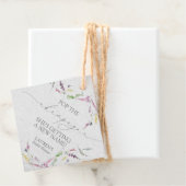 Wildblume Mini Champagne Flasche Geschenkanhänger (Beispiel)