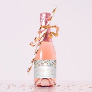 Wildblume Mini Sparkling Weinkeller Vorbereitung z Schaumweinetikett
