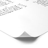 Wildblume Minimalistisch Hochzeit Alphabetisches S Poster (Ecke)