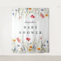 Wildblume mit Aquarell Kinderdusche Hintergrund