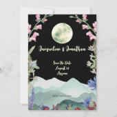 Wildblume mit benutzerdefinierter Farbe Save the D Einladung (Vorderseite)