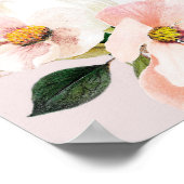 Wildblume mit Blumenrot - Brautparty willkommen Poster (Ecke)