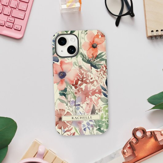 Wildblume mit Blumenwasser Personalisiert Case-Mate iPhone Hülle
