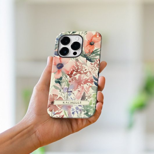Wildblume mit Blumenwasser Personalisiert Case-Mate iPhone Hülle