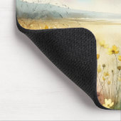 Wildblume mit Regenbogen Mousepad (Ecke)