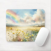 Wildblume mit Regenbogen Mousepad (Mit Mouse)