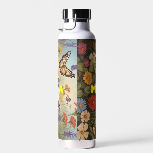 Wildblume mit Schmetterlingsgarten Wasserflasche Trinkflasche (Rechts)
