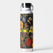 Wildblume mit Schmetterlingsgarten Wasserflasche Trinkflasche (Rückseite)