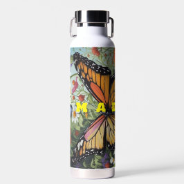 Wildblume mit Schmetterlingsgarten Wasserflasche Trinkflasche
