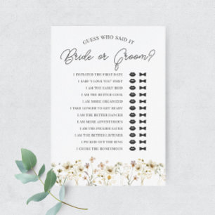 Wildblume mit Wasserfarbe: Bewertung der Braut ode Einladung