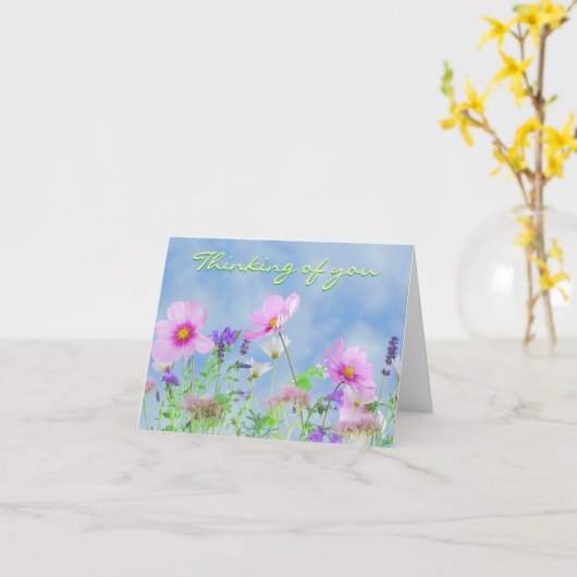 Wildblume-Mitteilungskarten Karte (Gelbe Blume)