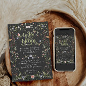 Wildblume Moderne Blumenblume Thema Kinderdusche Einladung