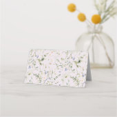 Wildblume Moderne, blutneutrale Babydusche Platzkarte (Rückseite)