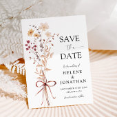 Wildblume Moderne Elegante Blumenhochzeit Save The Date