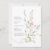 Wildblume Moderner Blumengarten Junggeselinnen-Abs Einladung (Vorderseite)