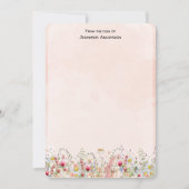 Wildblume Modernes botanisches Blumengeflecht Pers Mitteilungskarte (Vorderseite)