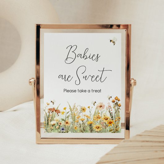 Wildblume Mommy to Bee Babies sind süß Poster