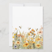 Wildblume Mommy to Bee Baby Dusche Einladung (Rückseite)