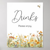 Wildblume Mommy to Bee Baby Duschgetränke Poster (Vorne)