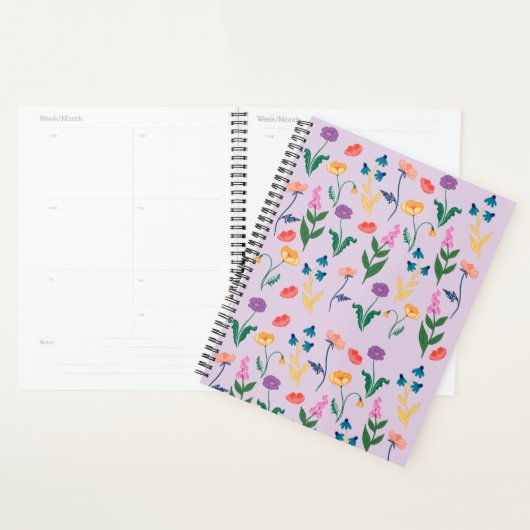 Wildblume Monatsplaner im Lavendel Planer (Anzeige)