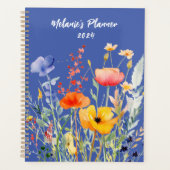 Wildblume Monatsplaner Personalisiert Planer (Vorderseite)