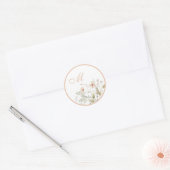 Wildblume Monogram Wedding Umschlag Aufkleber (Umschlag)