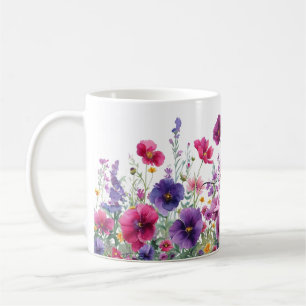 Wildblume, Monogramm Kaffeetasse
