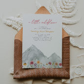 Wildblume Mountain Baby Dusche Einladung