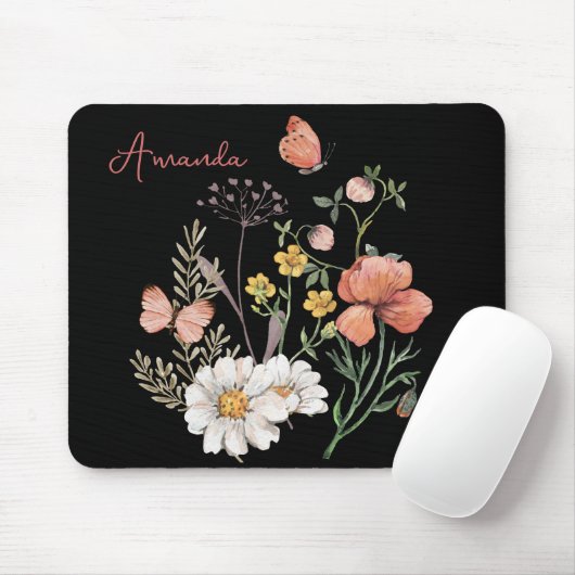 Wildblume Mousepad (Mit Mouse)