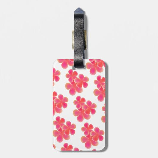 Wildblume multicolor Botanisch Gepäckanhänger (Rückseite vertikal)