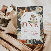 Wildblume Mushroom | Boho 1. Geburtstag Einladung