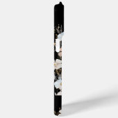 Wildblume Muster auf Schwarz Personalisiert Case-Mate iPhone Hülle (Rückseite / Rechts)