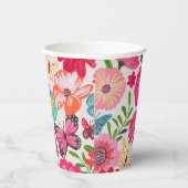 Wildblume Muster Brautparty Pappbecher (Rechts)