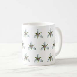 Wildblume-Muster für die gezeichnete Trillium-Fede Kaffeetasse