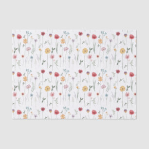 Wildblume-Muster für Wiese Cottagecore Boho Vibe Seidenpapier