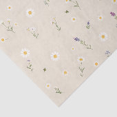 Wildblume-Muster mit Daisis Seidenpapier (Ausschnitt)