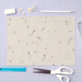 Wildblume-Muster mit Daisis Seidenpapier (Handwerk)