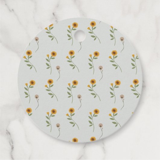 Wildblume Mutter Gänse Kinderzimmer Rhyme Geschenkanhänger (Rückseite)