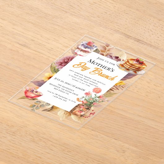 Wildblume Muttertagsessen Einladungen (Ablage )