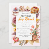 Wildblume Muttertagsessen Einladungen (Vorne/Hinten)