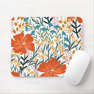 Wildblume Nahtloses Muster Mousepad