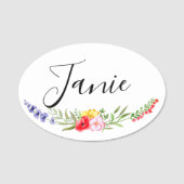 Wildblume Namensschild (Vorderseite)