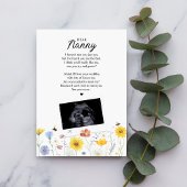 Wildblume Nanny, Gedicht von Bump zu sein Einladung