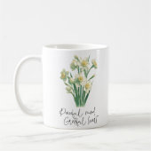 Wildblume Narcissus Kaffee Tasse (Links)