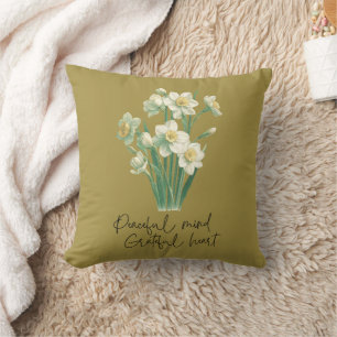 Wildblume Narziss Kissen