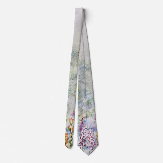 Wildblume Neck Tie Krawatte (Rückseite)