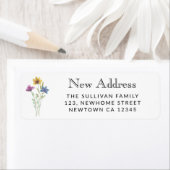 Wildblume Neues Adressenrückgabezeichen (Insitu)