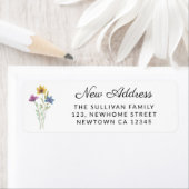 Wildblume Neues Adressenrückgabezeichen (Insitu)