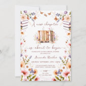Wildblume Neues Kapitel Beginnt Brautparty Einladung (Vorderseite)